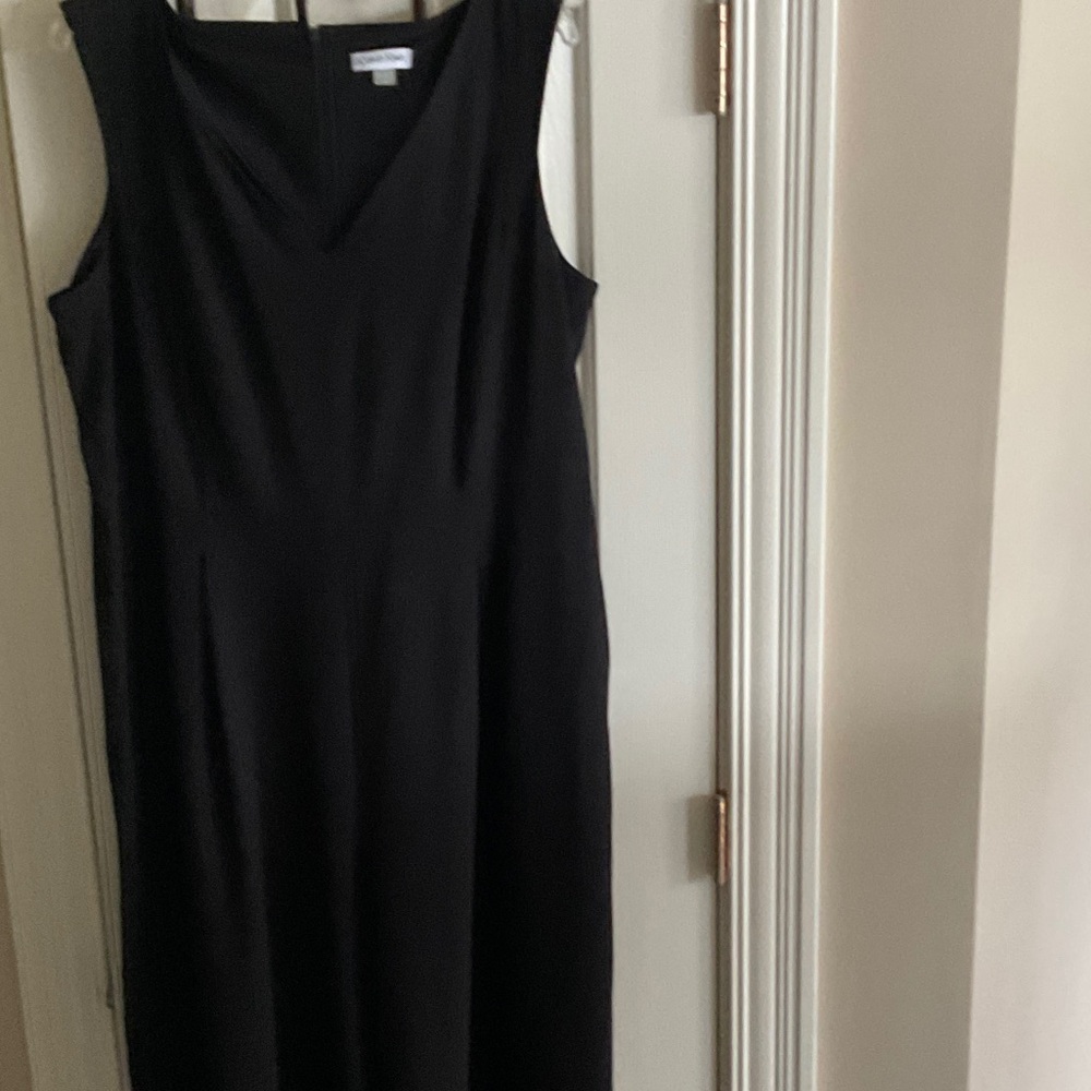 Elegant Black Sleeveless Dress Calvin Klein